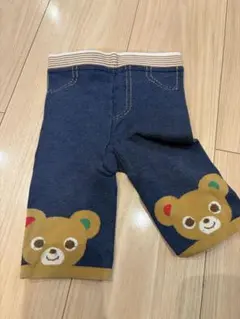 MIKIHOUSEクマ刺繍 ネイビー パンツ 100