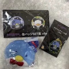 か*ん様 サンリオくじ フェイスマスコット タキシードサム ハロウィン 缶バッジ