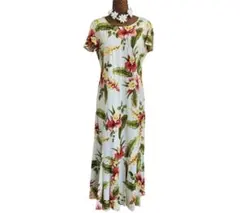 フラダンスドレス 花柄 Mサイズ