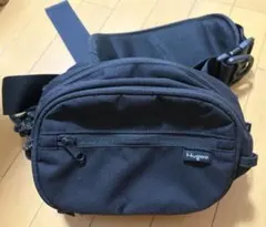 hugoo ボディバッグ ウエストポーチ ブラック