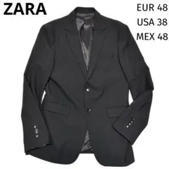 ZARA ザラ　コンフォートスーツ　ブレザー テーラード ジャケット 黒 48