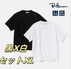 美品Ron Herman × UNIQLO Tシャツ 黒白2枚セット XL