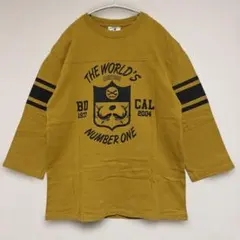 CALEE×BACKDROP 7分袖フットボールTシャツ M 両面プリント