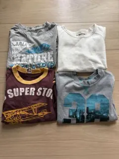 ロンT 長袖カットソー ４枚セット　サイズ110