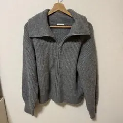 ジップアップ ニット