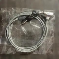 パソコン セキュリティワイヤーロック 鍵付き 盗難対策