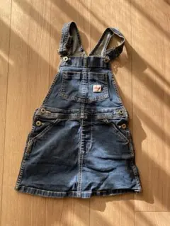 EDWIN デニムジャンバースカート 120