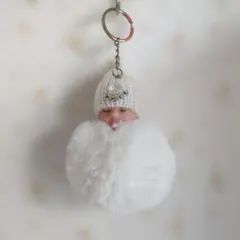 赤ちゃんキャラクター キーホルダー ホワイト