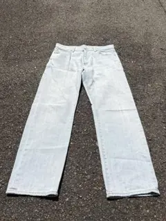 wide straight denim / straight genes