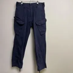 実物　古着 イギリス軍 ロイヤルネイビー カーゴパンツ 後期 スラントポケットのサムネイル