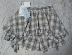 アベイル chipclip チェックイレヘムsk スカパン グレーチェック