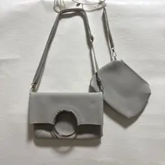 ❤値下げHALEINE スマホショルダーバッグ ホワイト - メルカリ