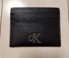 未使用！カルバンクライン　CK ブラック　レザー カードケース