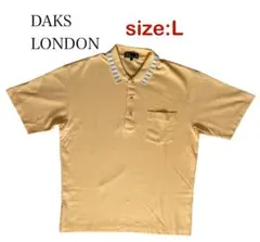 DAKS LONDON 半袖ポロシャツ　L 黄色　イエロー