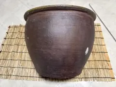 超メルカリ市限定（大）陶器製 睡蓮鉢 水鉢 水瓶 めだか鉢 ガーデニングのサムネイル