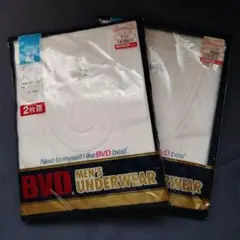 匿名配送　BVD 半袖U首シャツ 綿100% Мサイズ　3枚