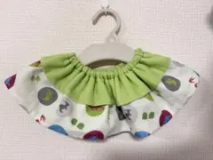 ハンドメイド 91 wガーゼ2段フリルスタイ