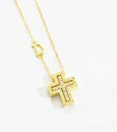 クロスネックレスS ゴールドアズキ※DAMIANI ダミアーニ ベルエポック風