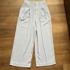 ユニクロ ドレープワイドパンツ レディース Mサイズ ライトパープル