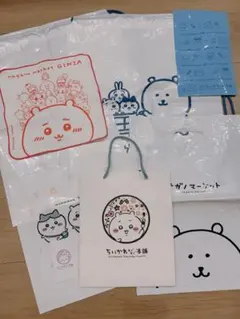 ナガノマーケット ちいかわもぐもぐ本舗 ショッパー&ハンドタオル付き