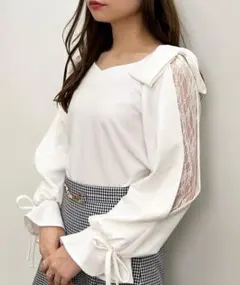 INGNI 肩リボン袖割れトップス