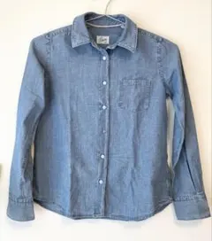 ORIAN オリアン　ウォッシュデニム ミニシャツ　デニム　シャツ　38のサムネイル