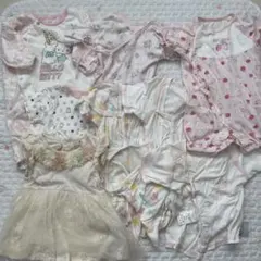 新生児　肌着　ロンパース　女の子　セット　バースデイ　ミッフィー　キティ　半袖