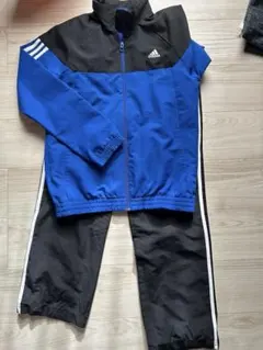 adidas ジャージ 青/黒 160cm