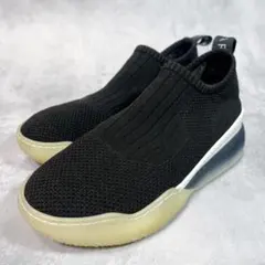 ☆美品☆【ステラマッカートニー】ニットスニーカー (36) 厚底　ブラック