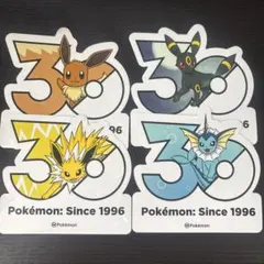 ポケモン 30周年 ブラッキー ステッカー シール メガフェスタ 韓国限定