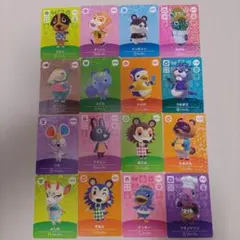 どうぶつの森 アミーボカード 16枚セット amiibo