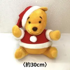 サンタ衣装のくまのプーさん ぬいぐるみ 約30cm 〈ディズニーランドで購入〉
