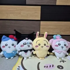 ちいかわ×サンリオキャラクターズ　BIGぬいぐるみ　4点セット