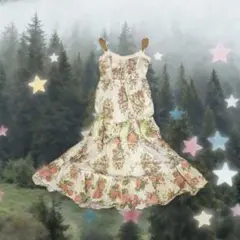 森ガール グランジ 平成 姫ギャル キャミワンピース