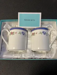 Tiffany & Co. 花柄マグカップ 2個セット　♡新品♡