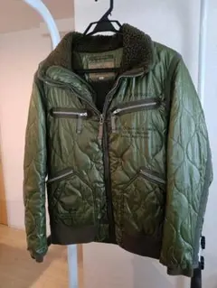 AVIREX キルティングジャケット Lサイズ オリーブグリーン　y2k