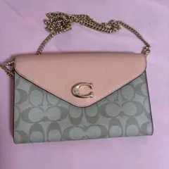 ま*ん様 COACH ショルダーバッグ チェーンウォレット - メルカリ