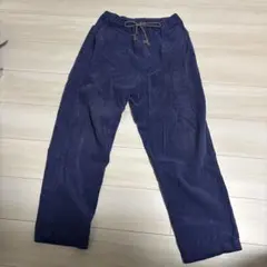 ネイビー コーデュロイ ワイドパンツ　ジョンブル