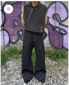 【goat essence】4TUCK FLARE PANTS