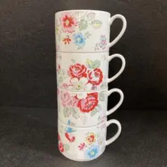 希少＊極美品】タイツー 「PAPAVERI」 マグカップ 2点 植物と昆虫 