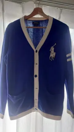 Polo Ralph Lauren 青 カーディガン XL ポロラルフローレン
