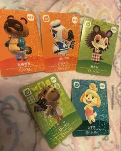 あつまれどうぶつの森　amiiboカードsp5種