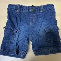 デニムブルー カーゴショーツ 80