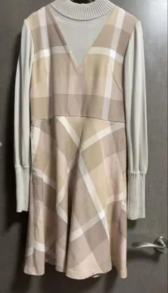 ブルーレーベル　長袖ワンピース