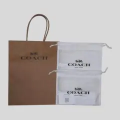 COACH ショップ紙袋　不織布袋２枚セット