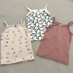 プチバトー　キャミソール　3枚セット　5ans 110cm