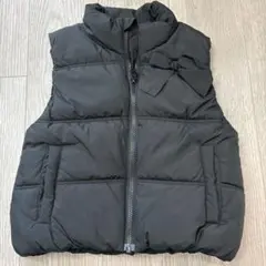 petit main ブラックダウンベスト L