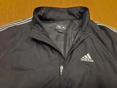 ★美品★Adidas★アディダス★半袖ゴルフジャケット★M★黒×白★