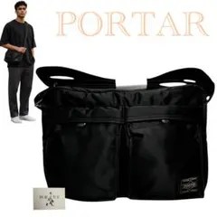 現行✨新タグ ポーター タンカー ショルダーバッグ カメラバッグ 2層 ブラック