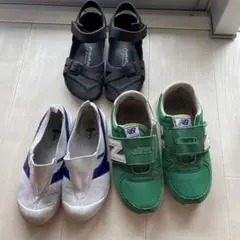 new balance 20.5センチ　上履き20センチ　サンダル21センチ